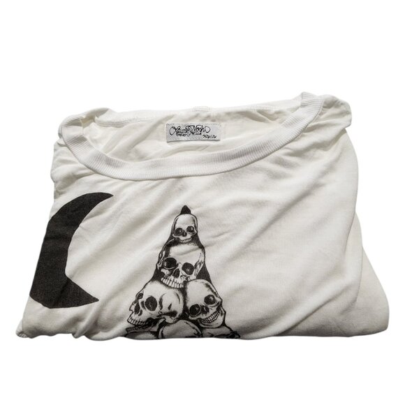 Lauren‎ Moshi Oversized Top Skull Star And Moon Size XS/S - Picture 7 of 7